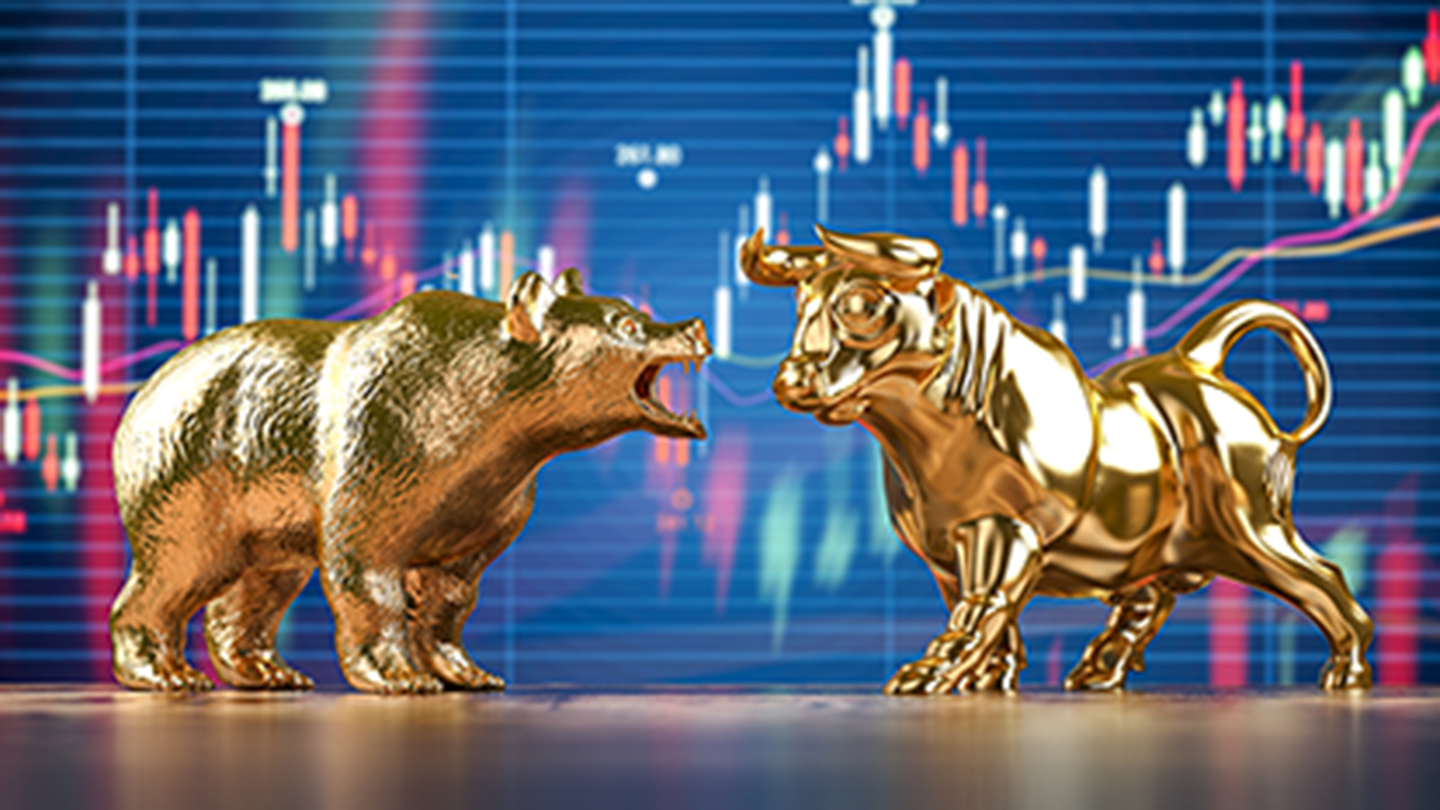 stock market bull background