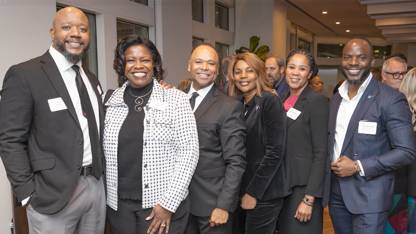 Group of African American men and women