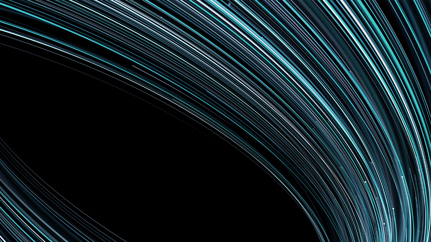 abstract circular lines in dark background banner