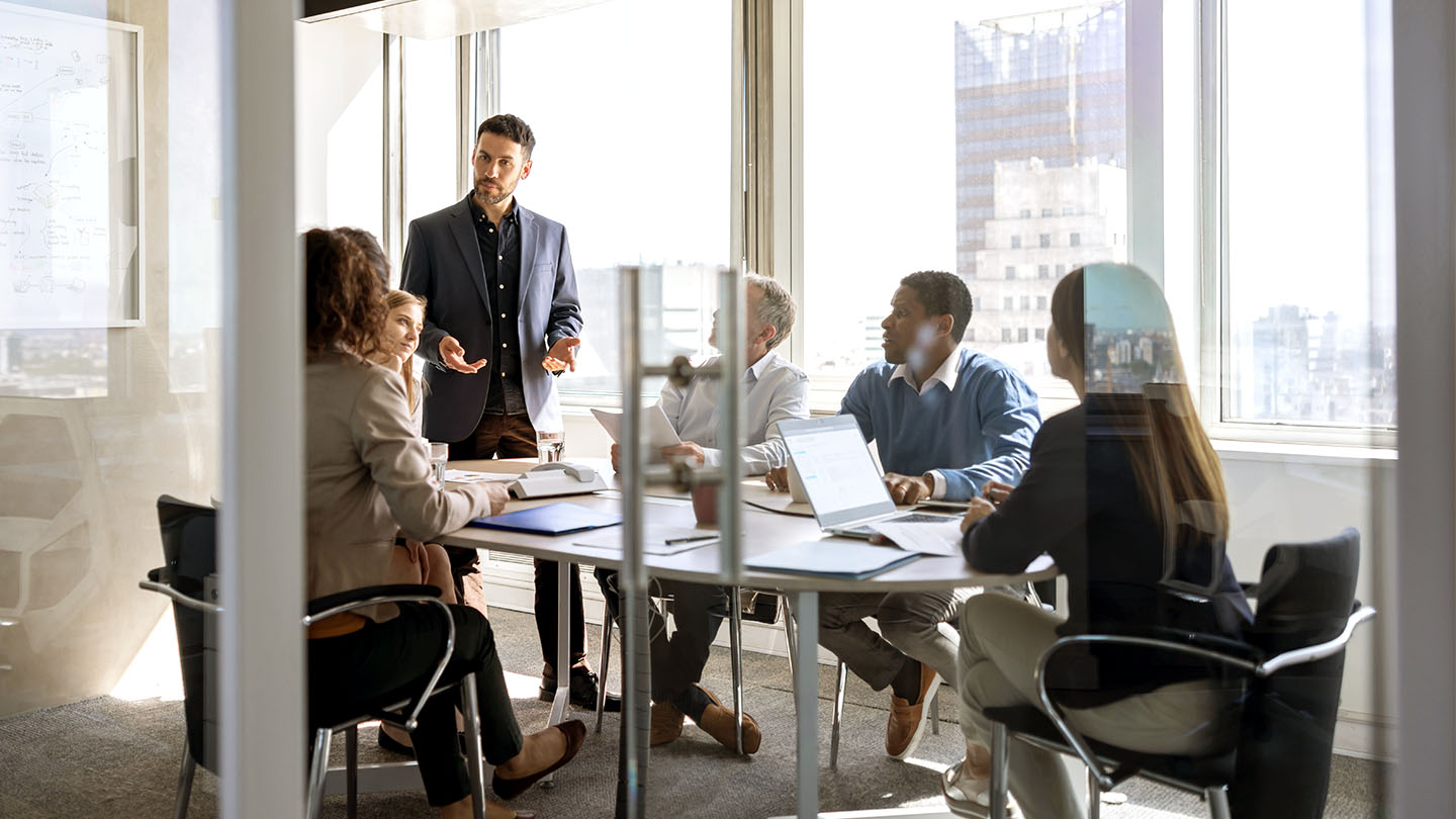 Group of people having a business meeting