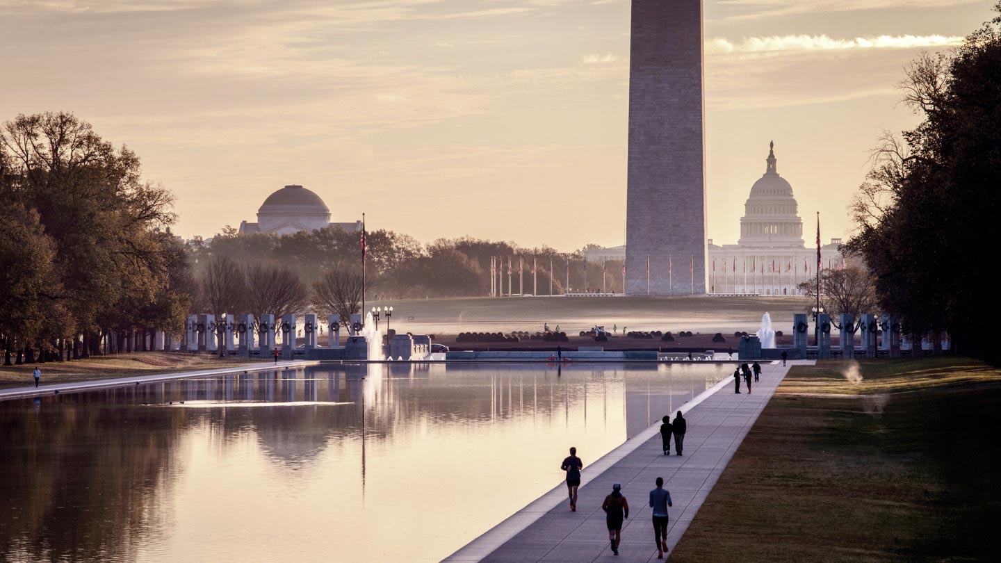 Washington DC with the US Capitol building in view