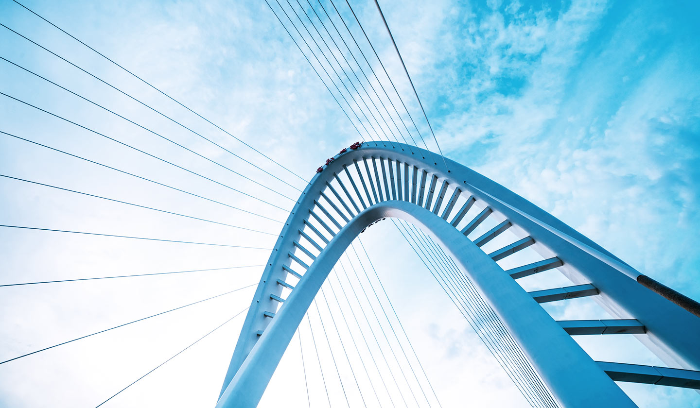 Bridge looking skyward