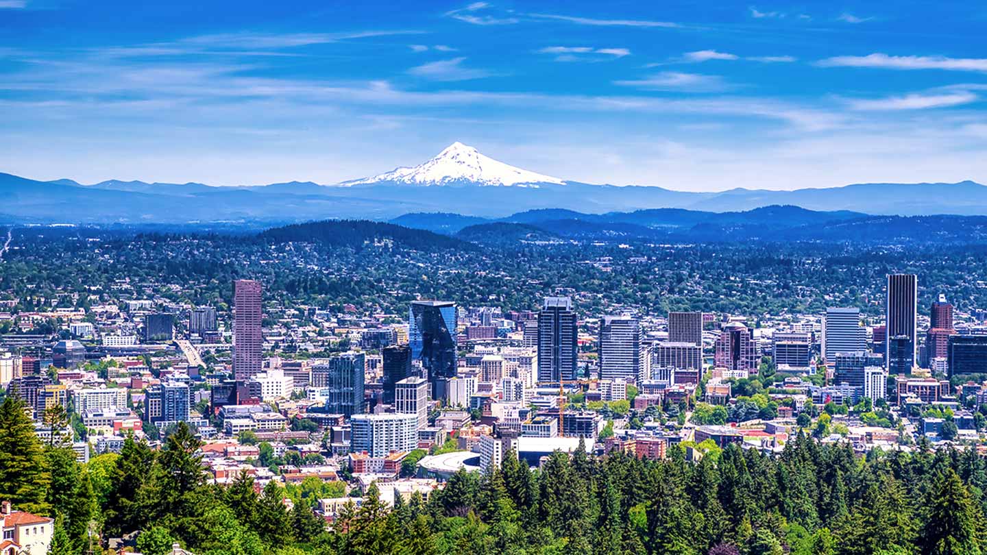 Portland city skyline