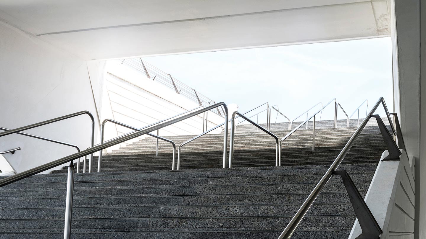 Stairs leading outdoors