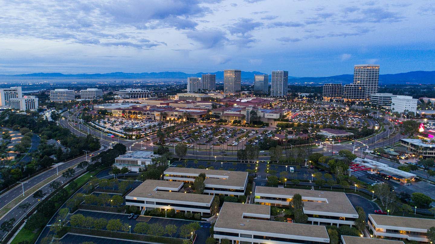 View of Orange County, California