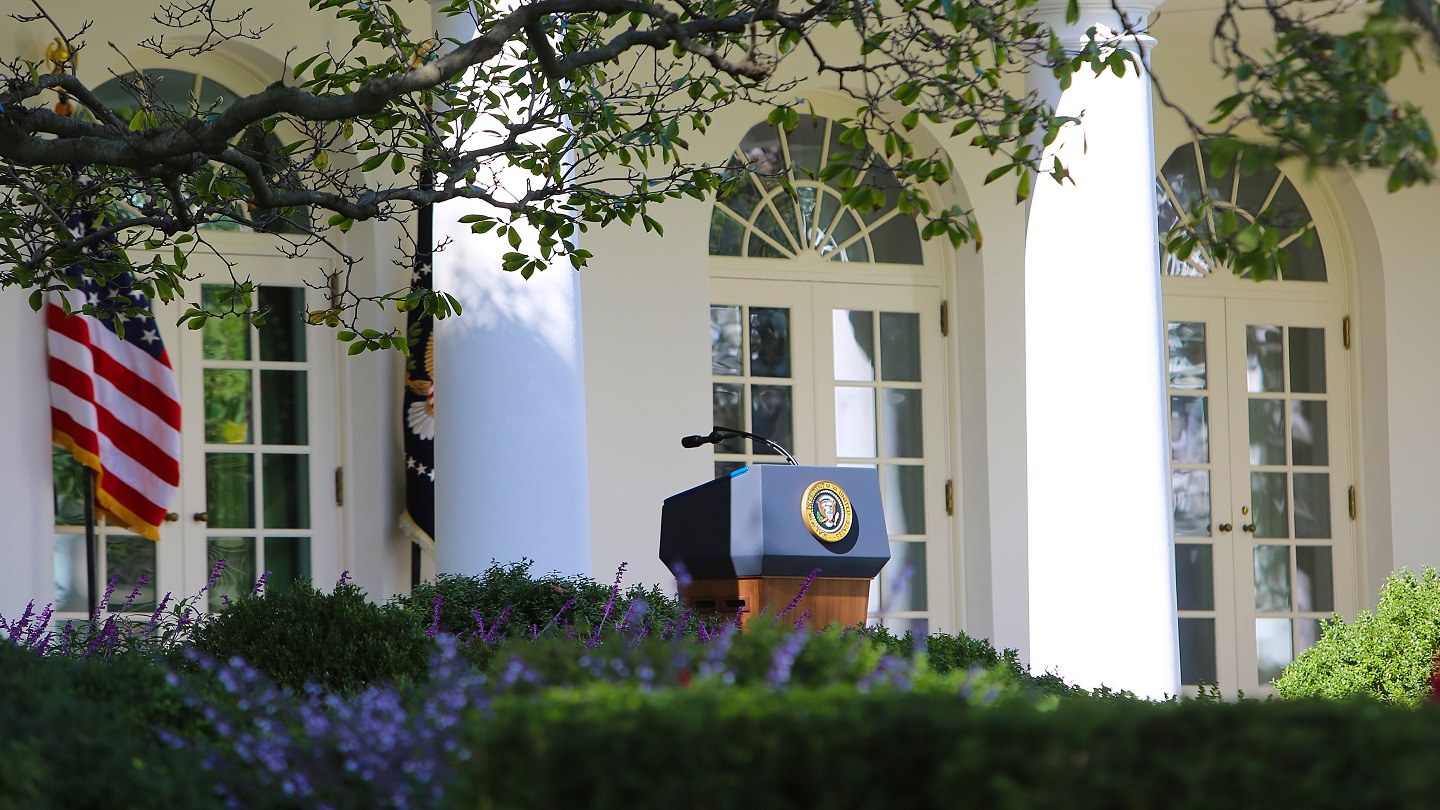 American White House Podium